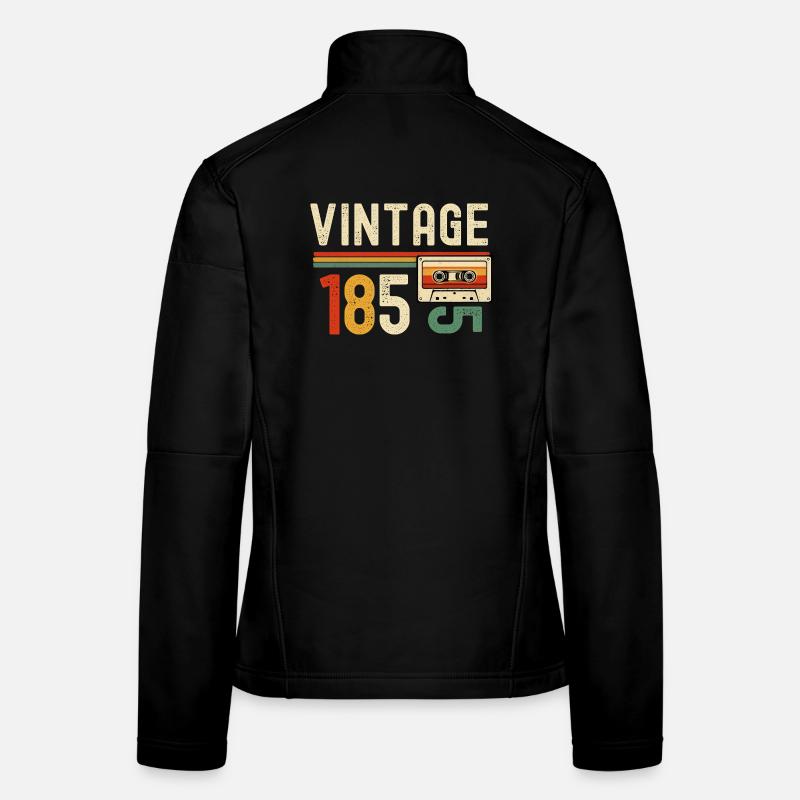 Vintage 185 Cassette Stripe Women's Softshell Jacket