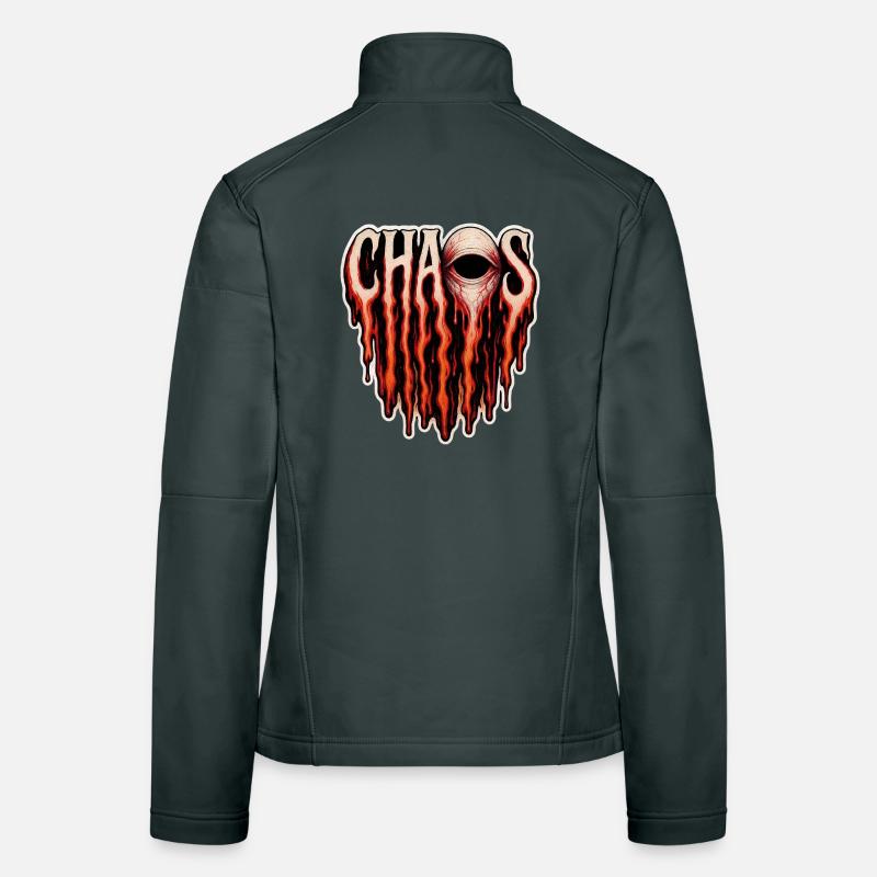 Chaos – Gothic Horror Design Women's Softshell Jacket