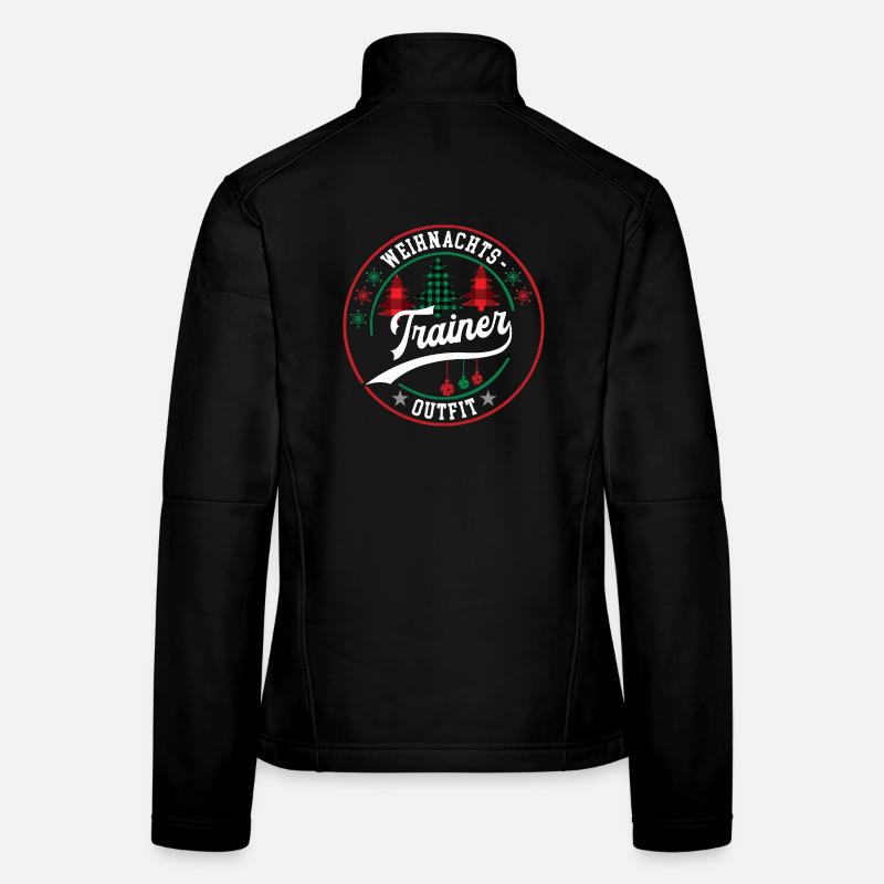 Trainer Weihnachten Mannschaft Teamtrainer Coach Frauen Softshelljacke