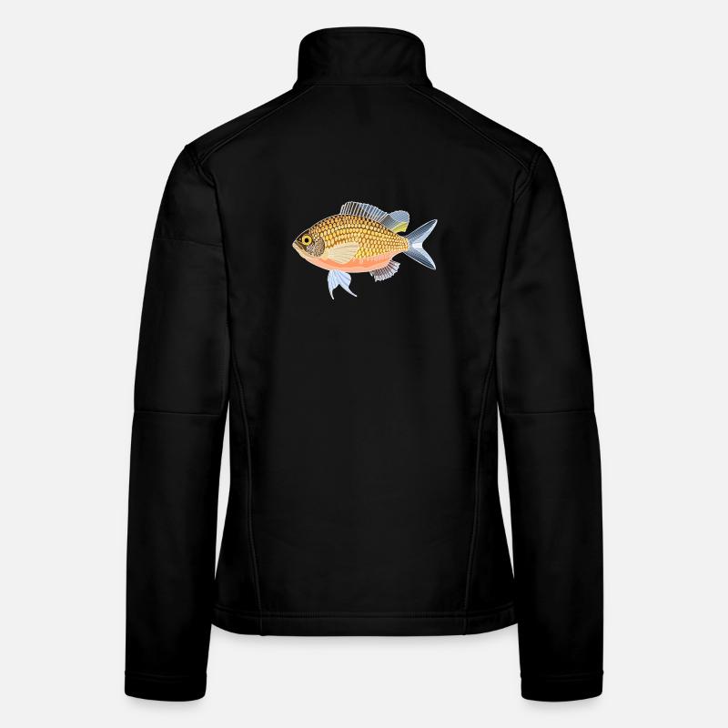 Mönchsfisch - Frauen Softshelljacke - Schwarz