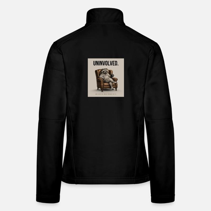 Uninvolved Raccoon Meme Frauen Softshelljacke