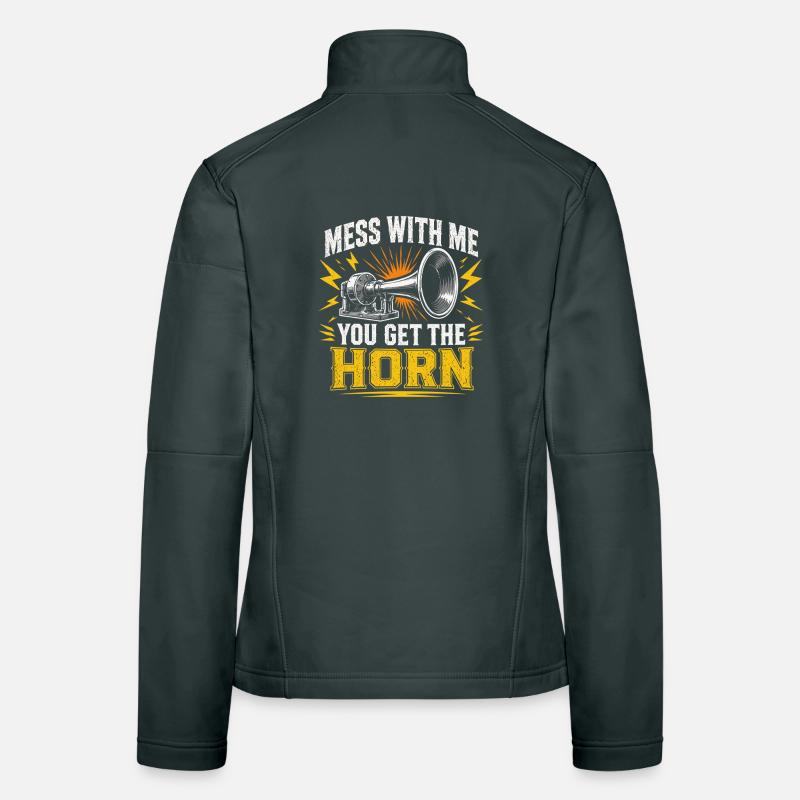 Truck Driver Funny Professional Driver Gift Women's Softshell Jacket