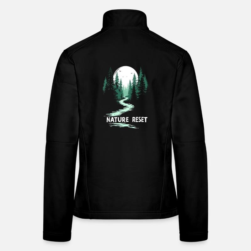Wander Slowly Slow Hiking Forest Women's Softshell Jacket
