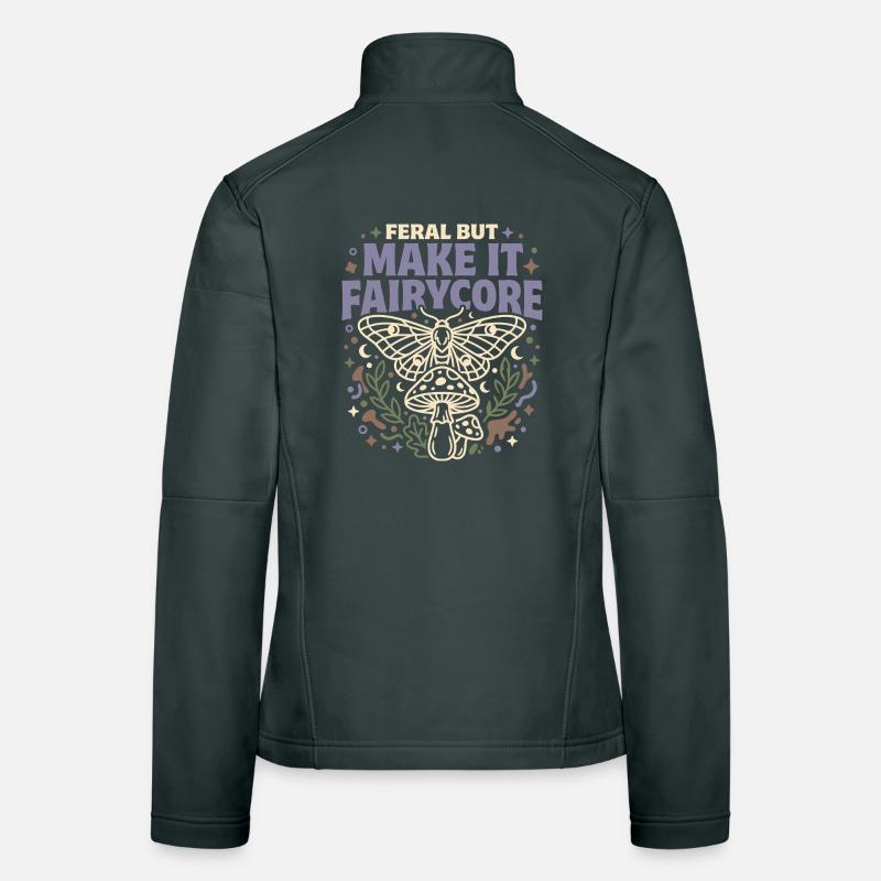 Fairycore Fae Feenwald Pilz Fee Geschenk Frauen Softshelljacke