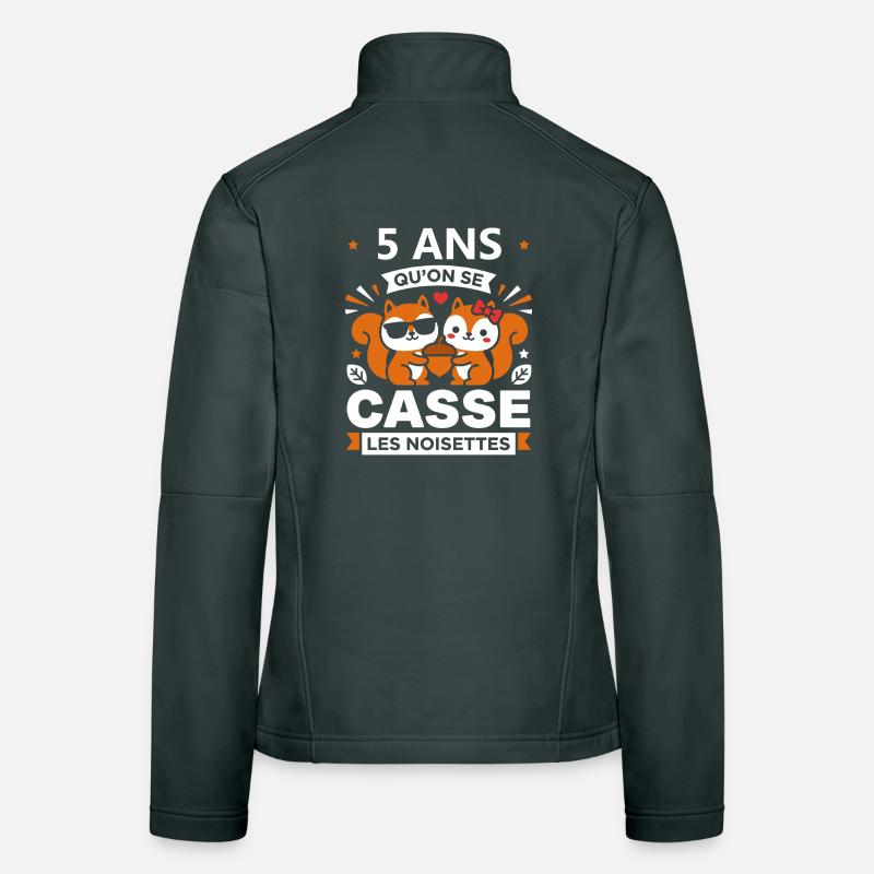 5 Ans Casse Noisettes Veste en tissu softshell Femme