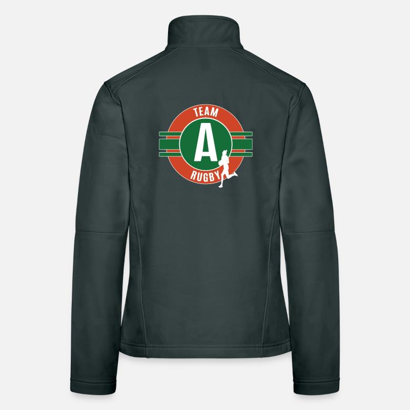 Rugby Team A Team Player Game Women's Softshell Jacket