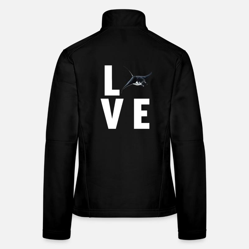 Rochen Mantarochen Frauen Softshelljacke