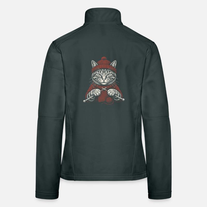 Strickkatze Frauen Softshelljacke