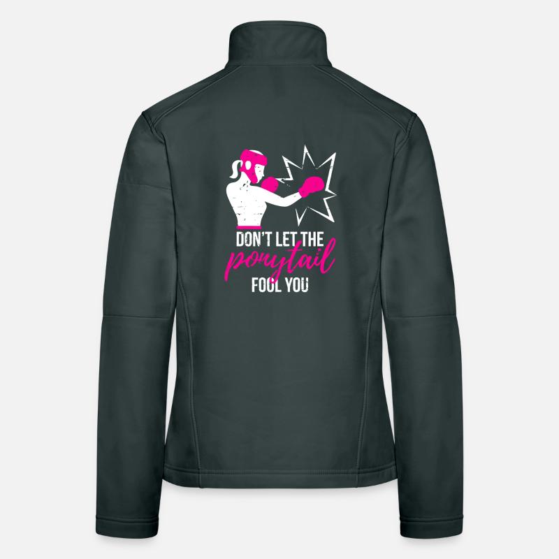 Punchy Ponytail Power Women's Softshell Jacket