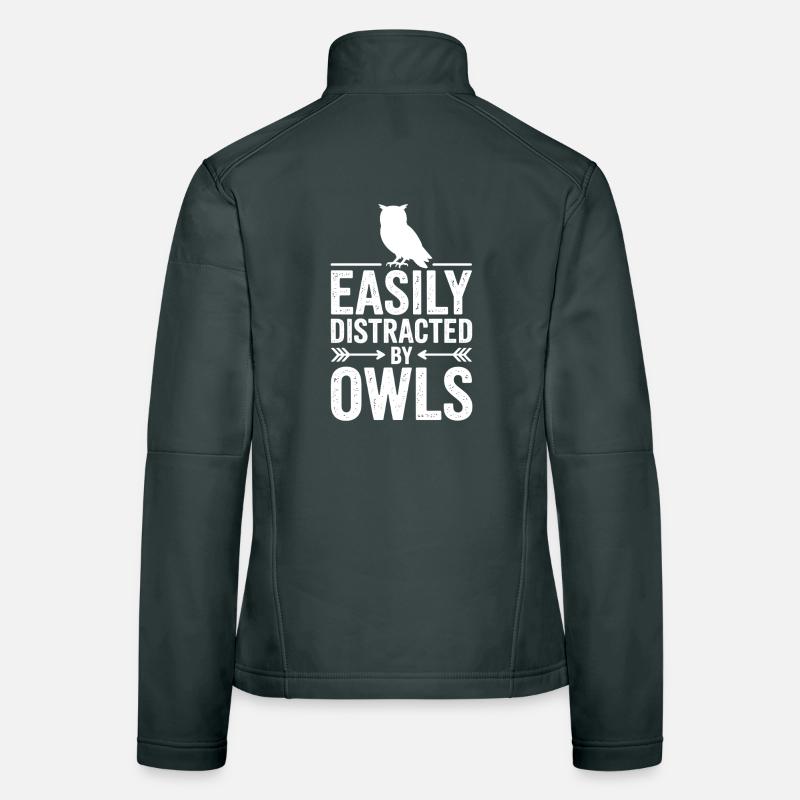 Eulen Sprüche Eule Lustiges Eulen Geschenk Frauen Softshelljacke