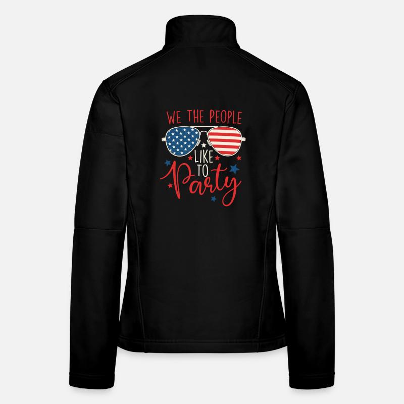 Wir, das Volk, feiern gerne in den USA Frauen Softshelljacke