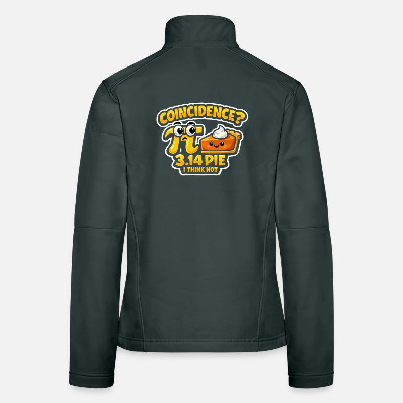 Pi Day Coincidence 3.14 Mathe Kuchen Design Frauen Softshelljacke