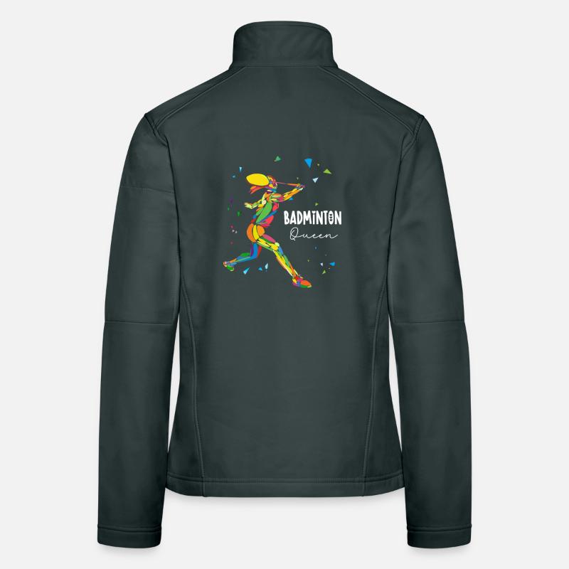 Badminton Queen Rainbow Smash Women's Softshell Jacket