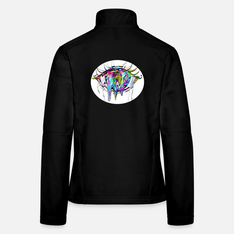 Farbauge - Frauen Softshelljacke - Schwarz