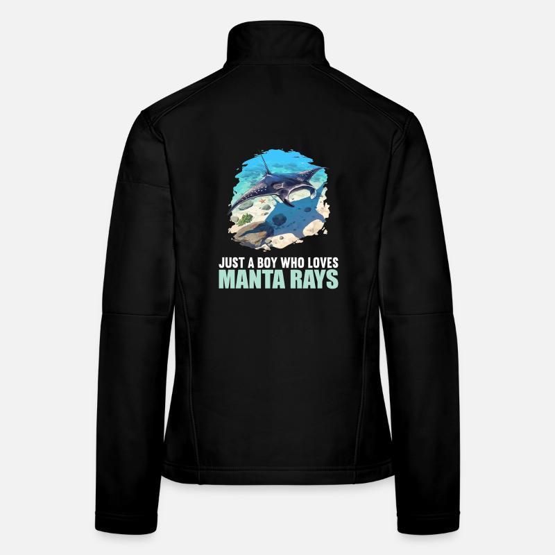 Rochen Mantarochen Frauen Softshelljacke