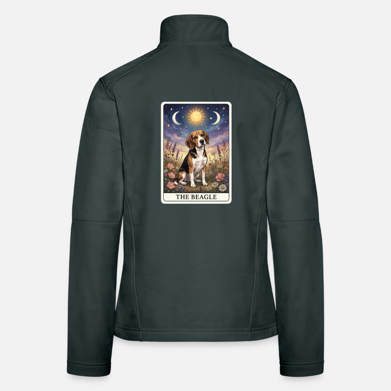 Beagle Tarot Card Women's Softshell Jacket