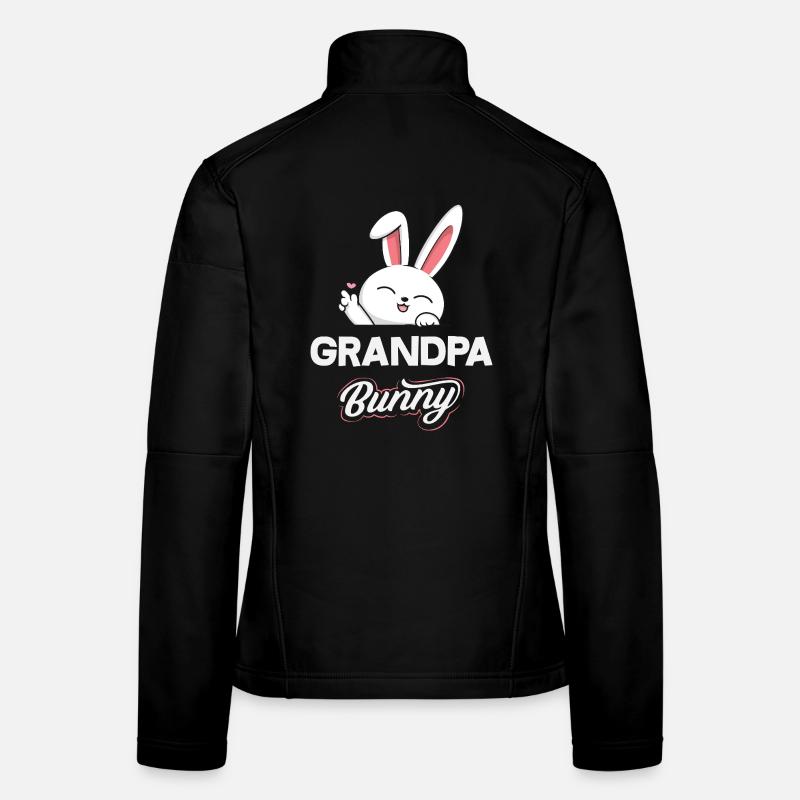 Joyeuse Pâques, douce chasse aux œufs du lapin, œufs de Pâques Veste en tissu softshell Femme