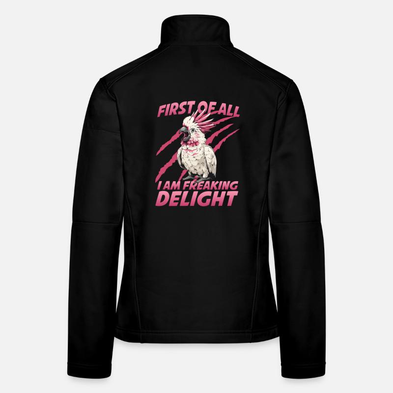 Australischer Kakadu Cockatoo Vogelhalter Outfit Frauen Softshelljacke
