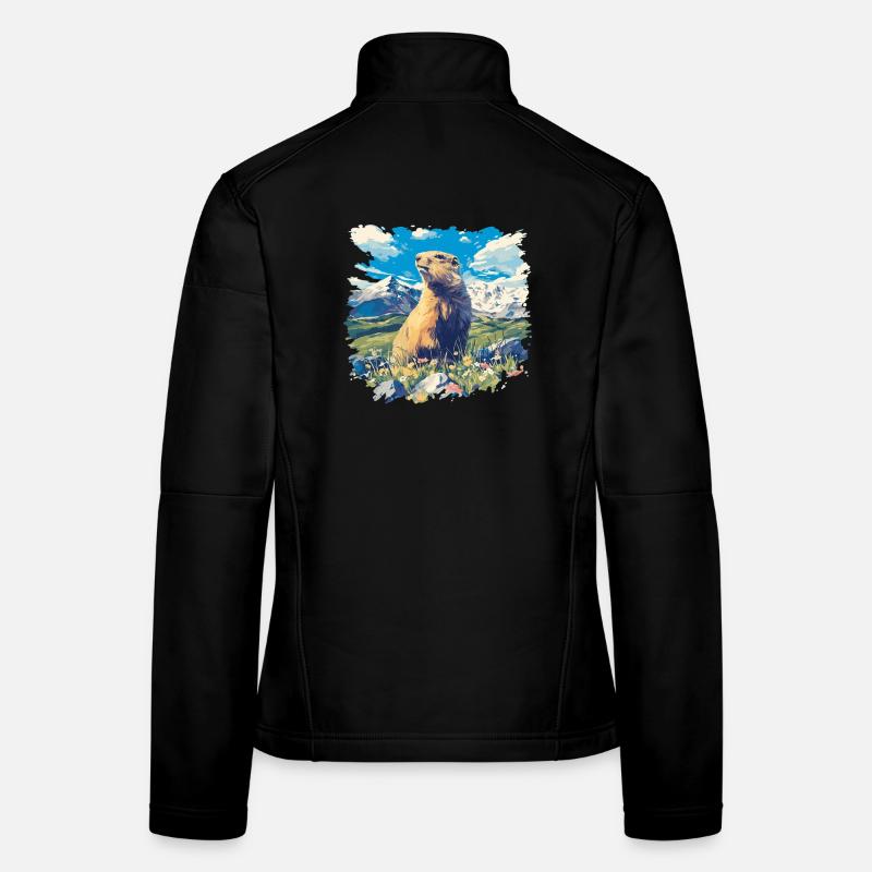 Murmeltiere Murmeltier Frauen Softshelljacke