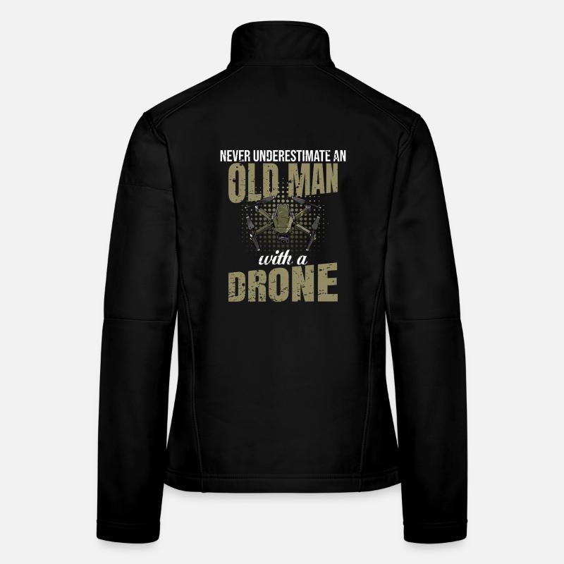 Drone Drones Pilot Drone Quadcopter Gift Women's Softshell Jacket