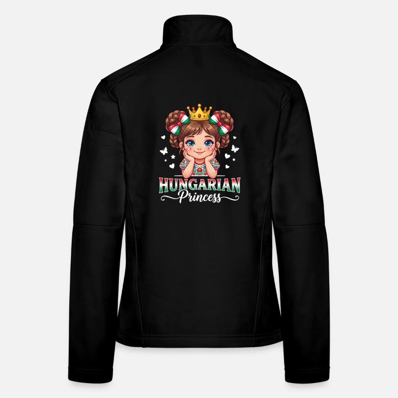 Dessin animé de la princesse hongroise Veste en tissu softshell Femme