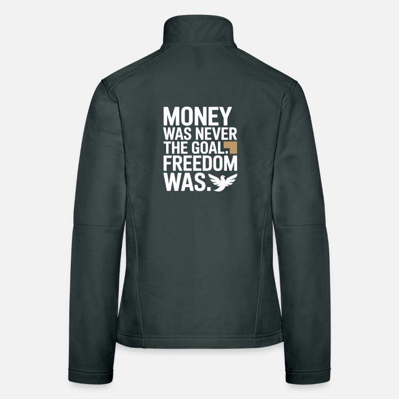 Objectif financier Esprit de liberté Entrepreneur Liberté Veste en tissu softshell Femme