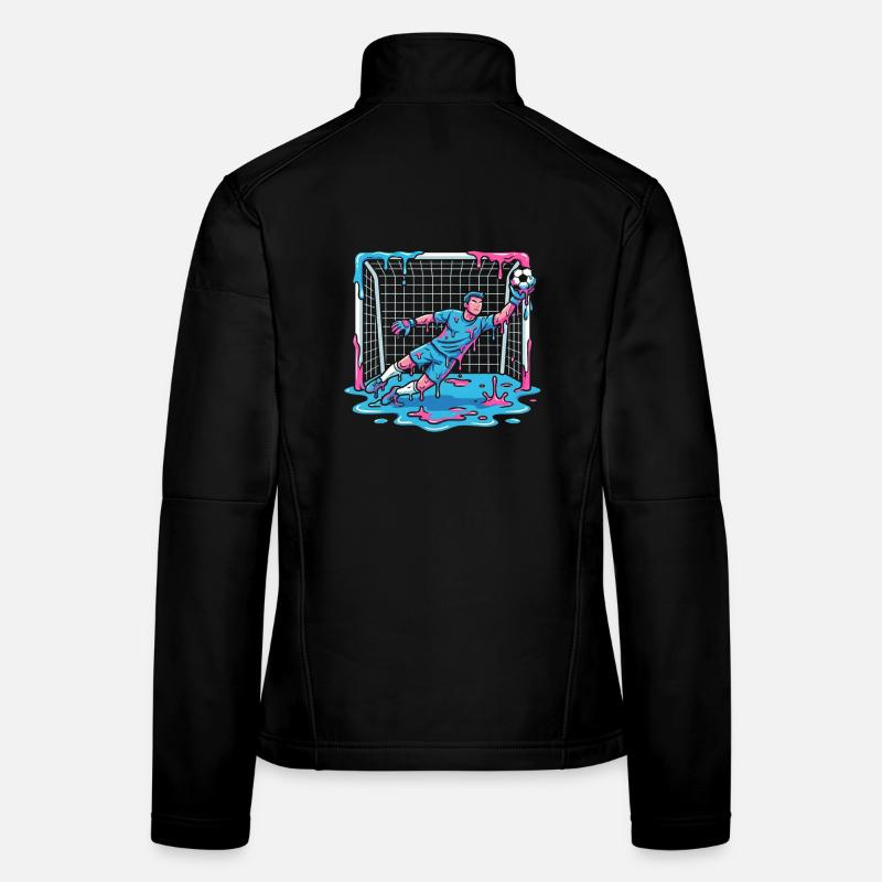 Dripping Liquid Goalie Women's Softshell Jacket