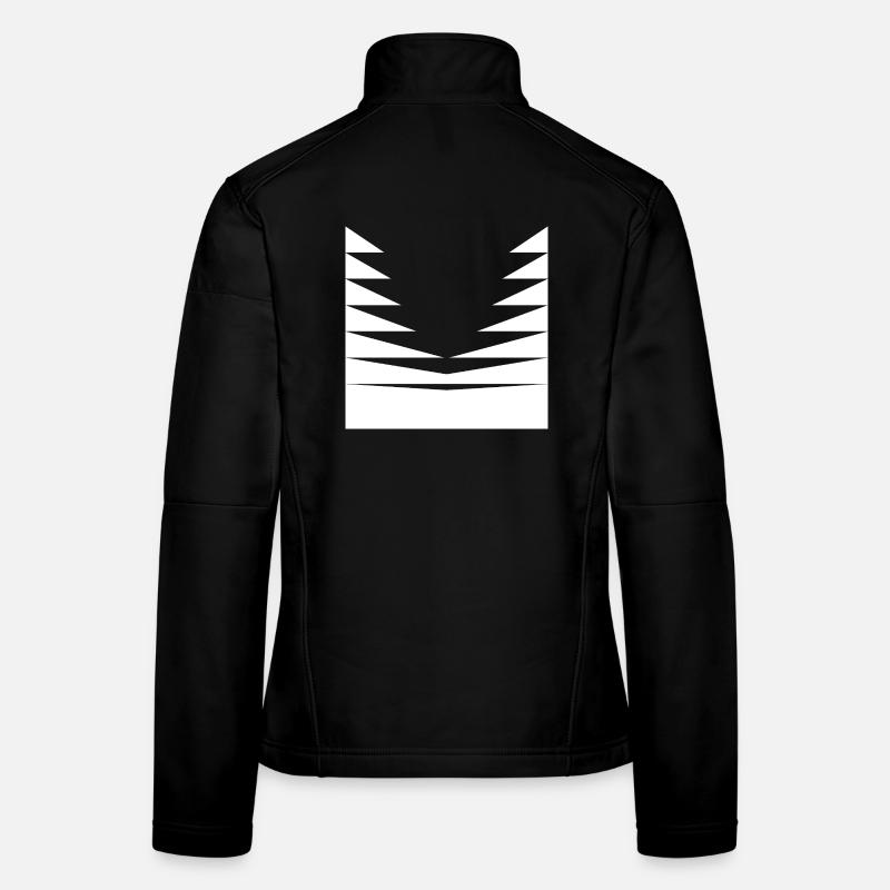 Dreiecks-Musterdesign Frauen Softshelljacke