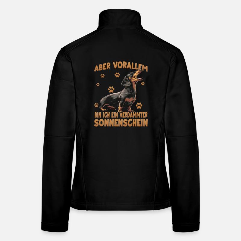 Teckel Wiener Dog kleiner Jagdhund Design Frauen Softshelljacke