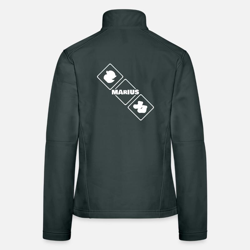 Oiseau avec le logo Marius Diamant Veste en tissu softshell Femme