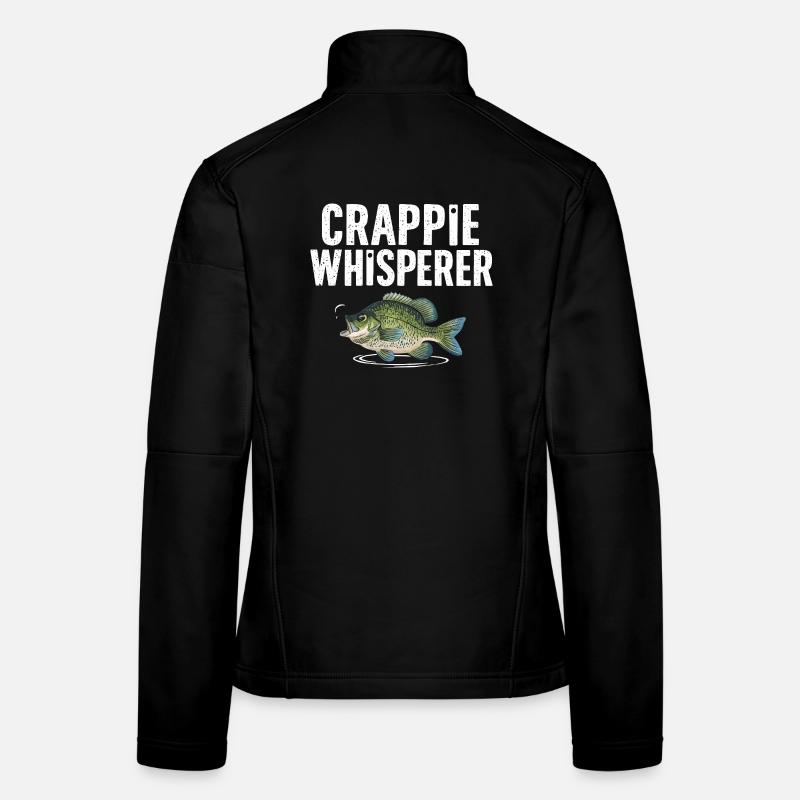 Crappie Whisperer Fish Motif Women's Softshell Jacket
