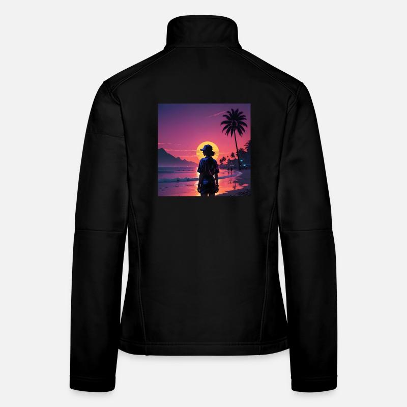 Sunset on the beach Women's Softshell Jacket