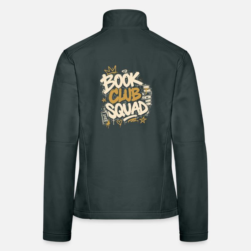Graffiti du club de lecture Veste en tissu softshell Femme