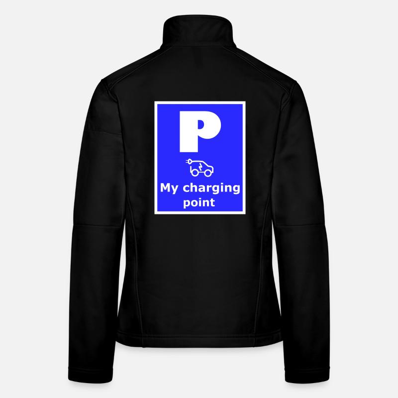 Mon panneau de borne de recharge Veste en tissu softshell Femme