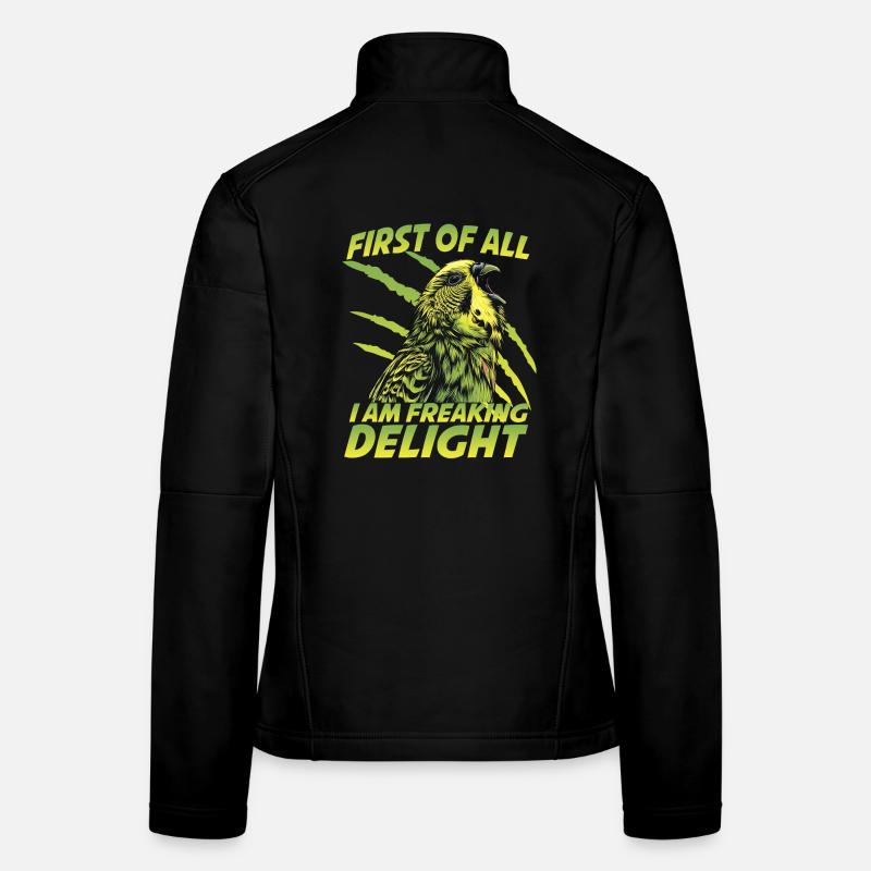 Fans de l’oiseau perroquet Welli Perruche incarce Veste en tissu softshell Femme