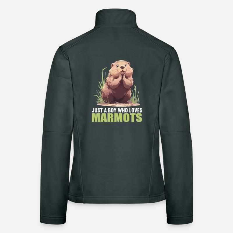 Marmottes Marmotte Veste en tissu softshell Femme
