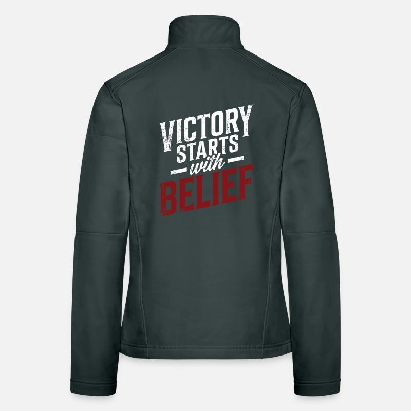 Victory Starts with Belief Women's Softshell Jacket