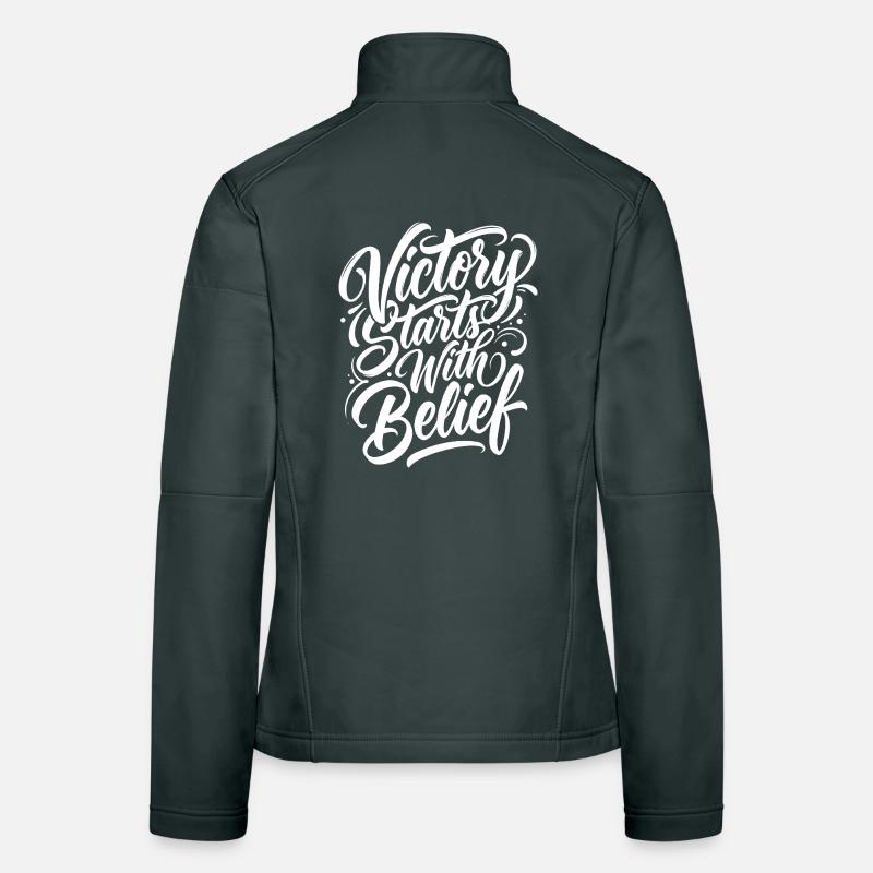 Victory Starts With Belief Women's Softshell Jacket