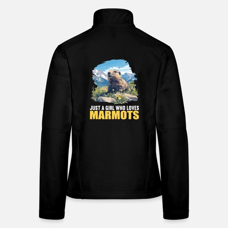 Marmottes Marmotte Veste en tissu softshell Femme