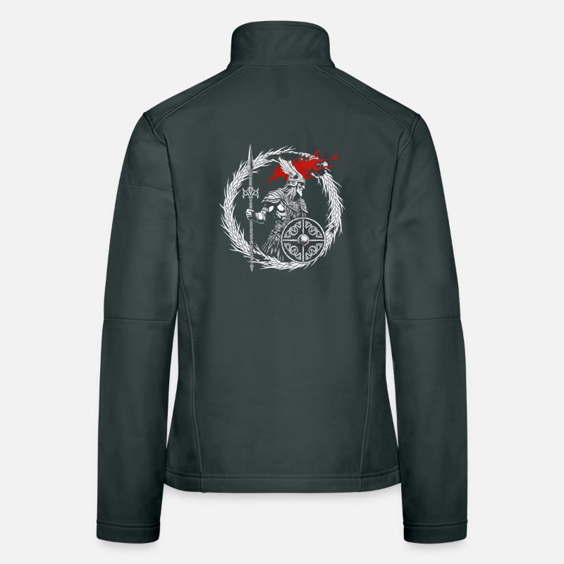 Furchtloser Wikinger Krieger - Walhalla wartet Frauen Softshelljacke