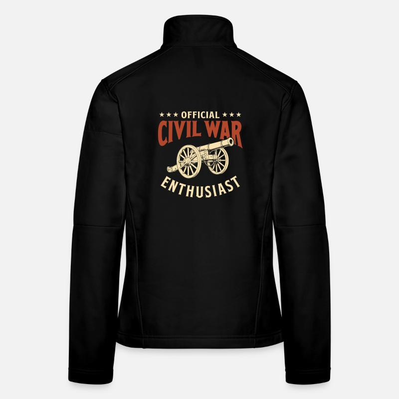 Offizielle Geschichte der Bürgerkriegsenthusiasten Frauen Softshelljacke