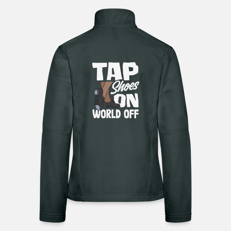 Stepptänzer, Steppschuhe, Tap Dance Frauen Softshelljacke