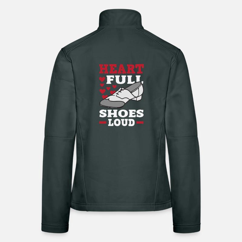 Stepptänzer, Steppschuhe, Tap Dance Frauen Softshelljacke