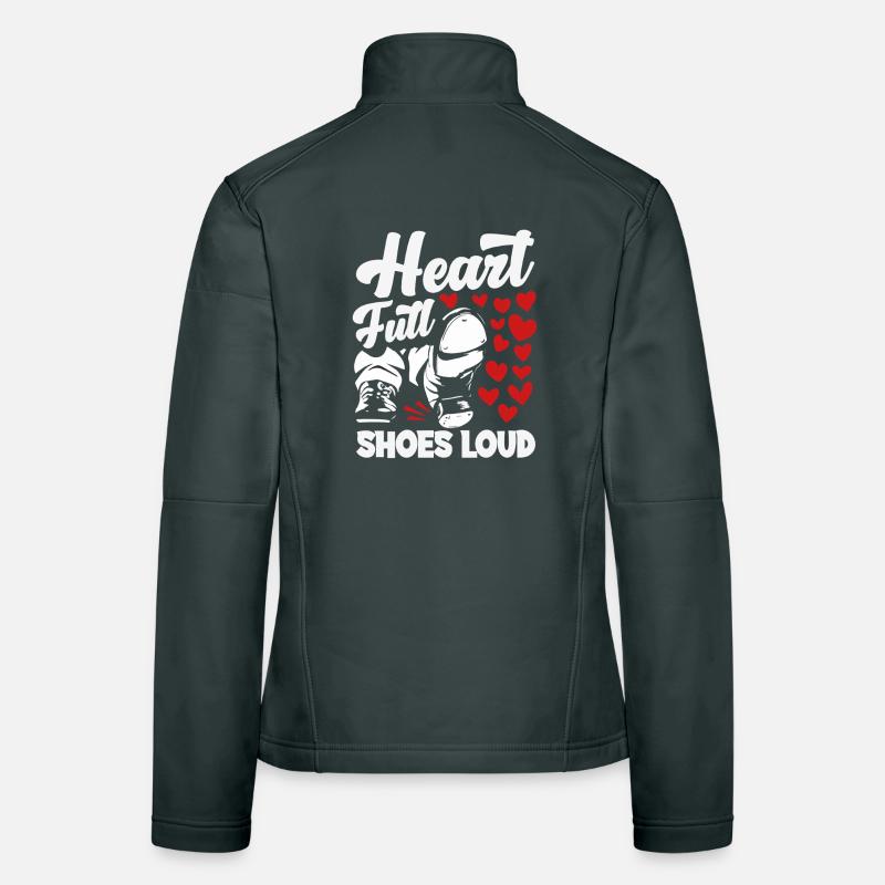 Stepptänzer, Steppschuhe, Tap Dance Frauen Softshelljacke