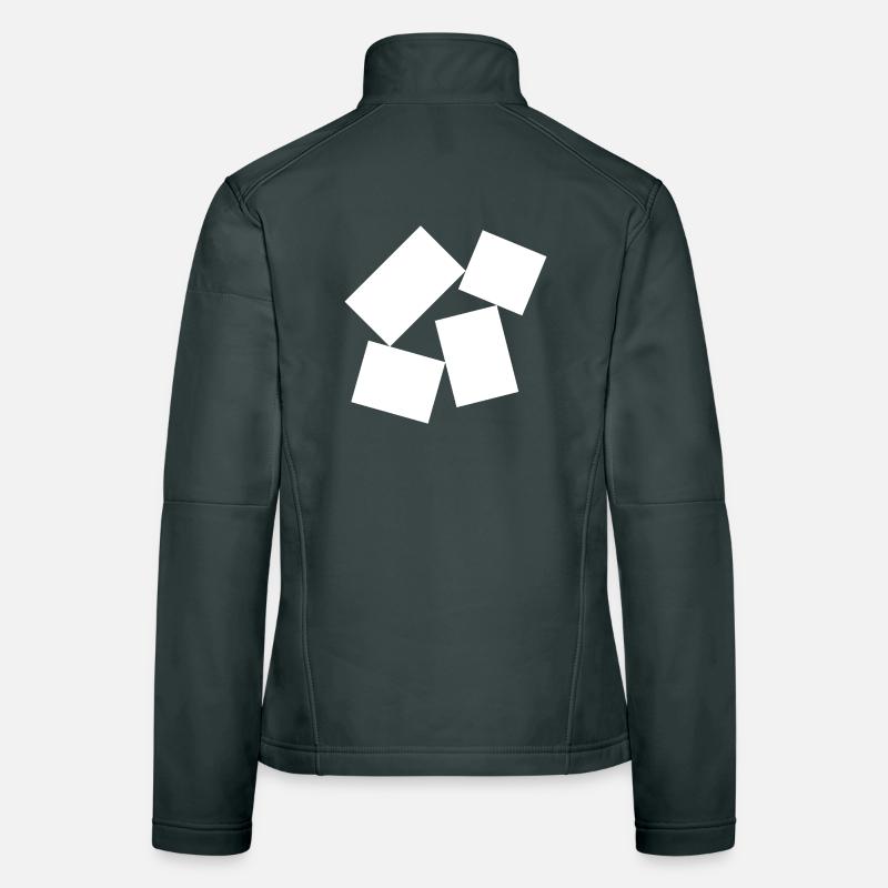 bold squares composition Women's Softshell Jacket