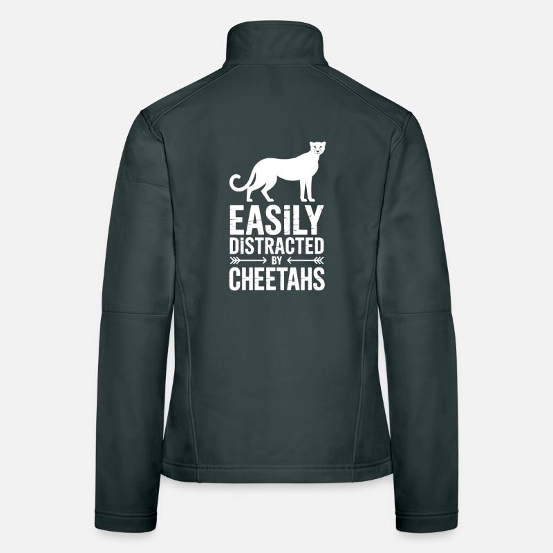 Paroles du guépard Cadeau drôle de guépard Veste en tissu softshell Femme
