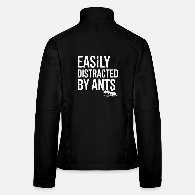 Facilement distraite par les fourmis Veste en tissu softshell Femme