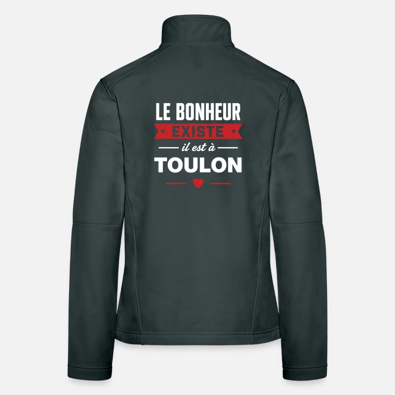 Bonheur existe à Toulon Veste en tissu softshell Femme