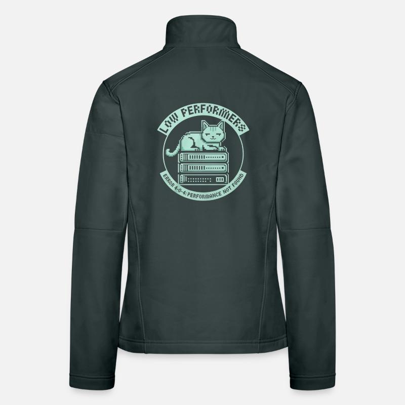 Low Performers Katze Server Pixel Art Frauen Softshelljacke