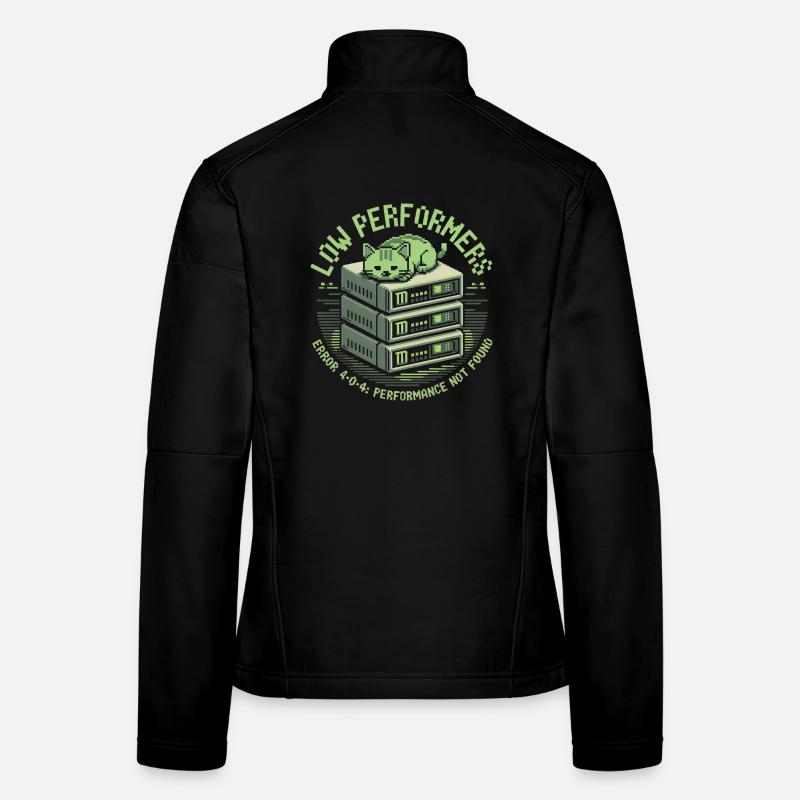 Pixel Art du serveur Cat pour les moins performants Veste en tissu softshell Femme